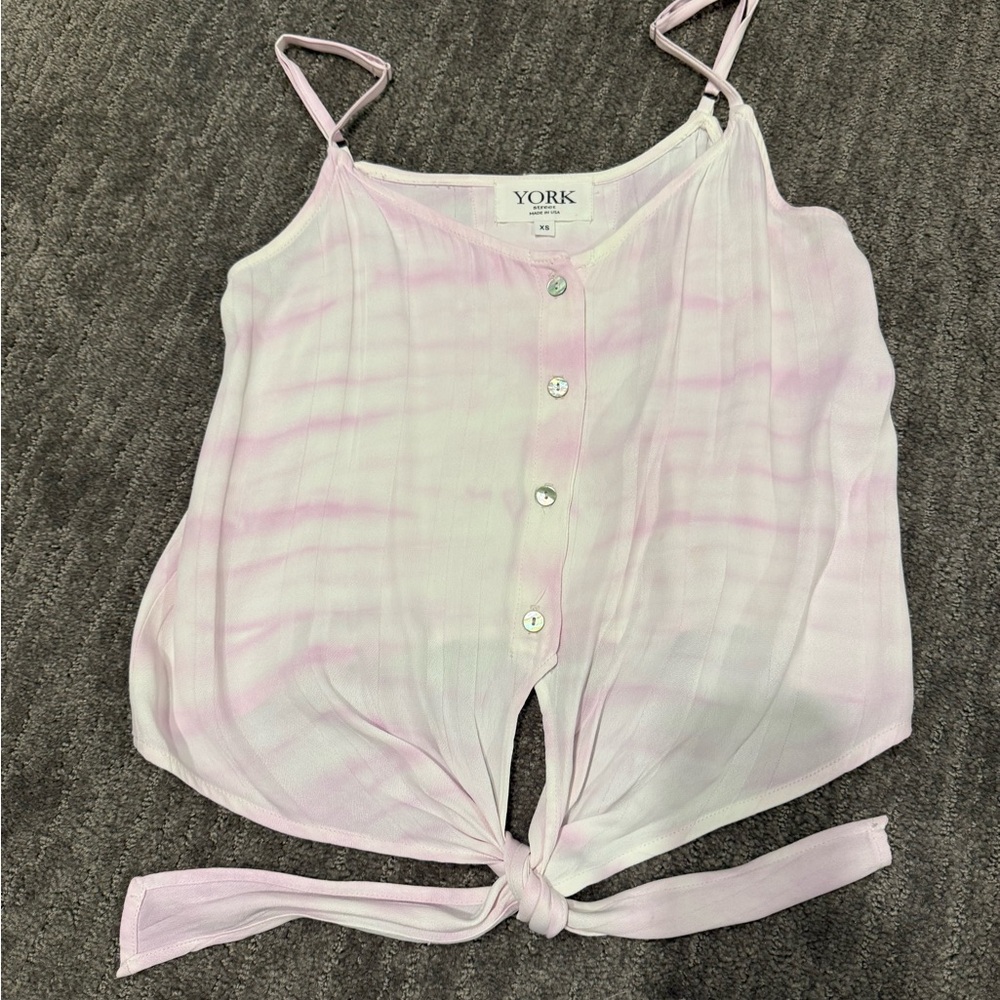 YORK Street Women's Light Pink Button-Down Camisole- NWOT